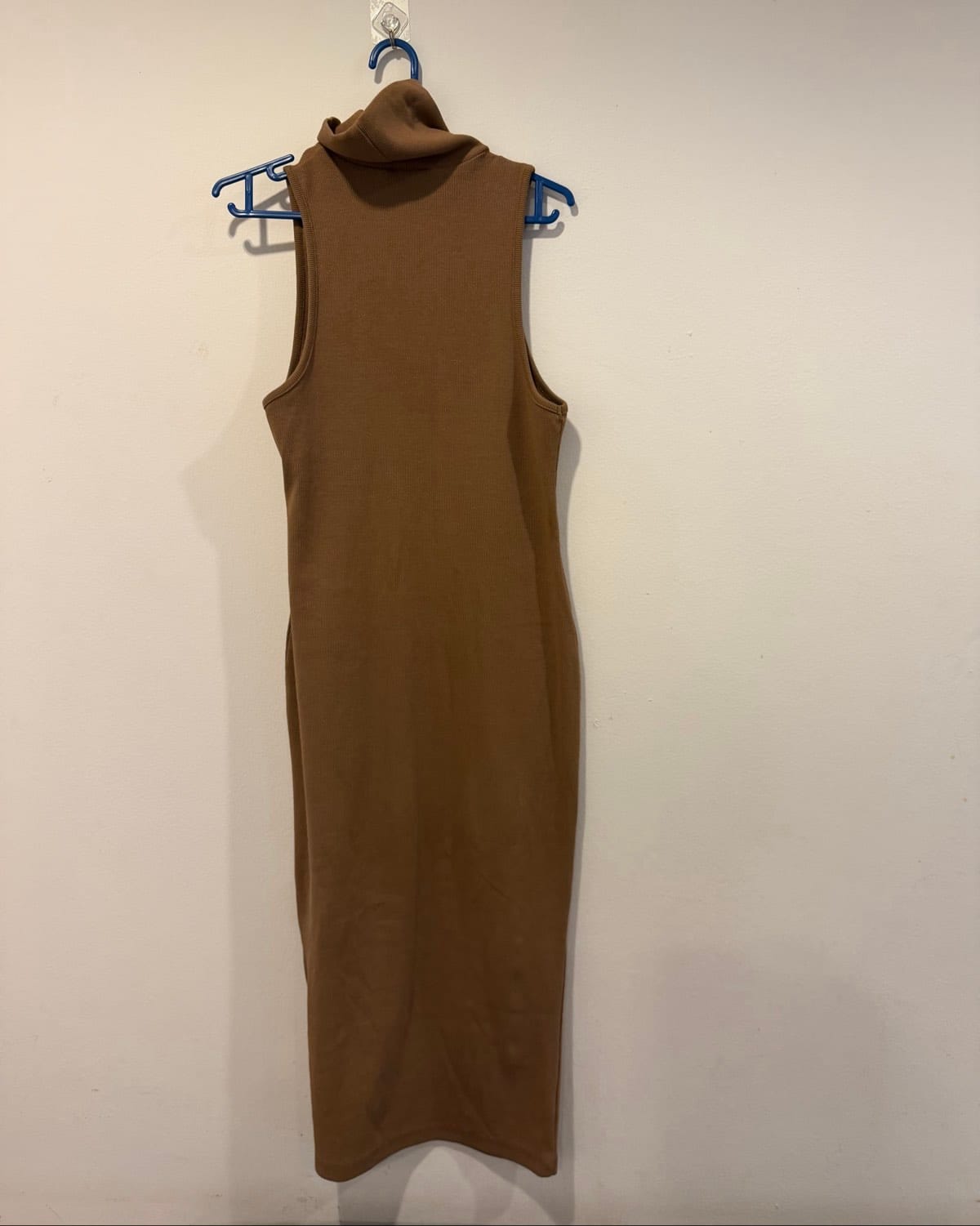 Zara Elegant Brown Turtleneck Sleeveless Dress - The Kim K dress (Brown) |  Pre-Owned | Refit