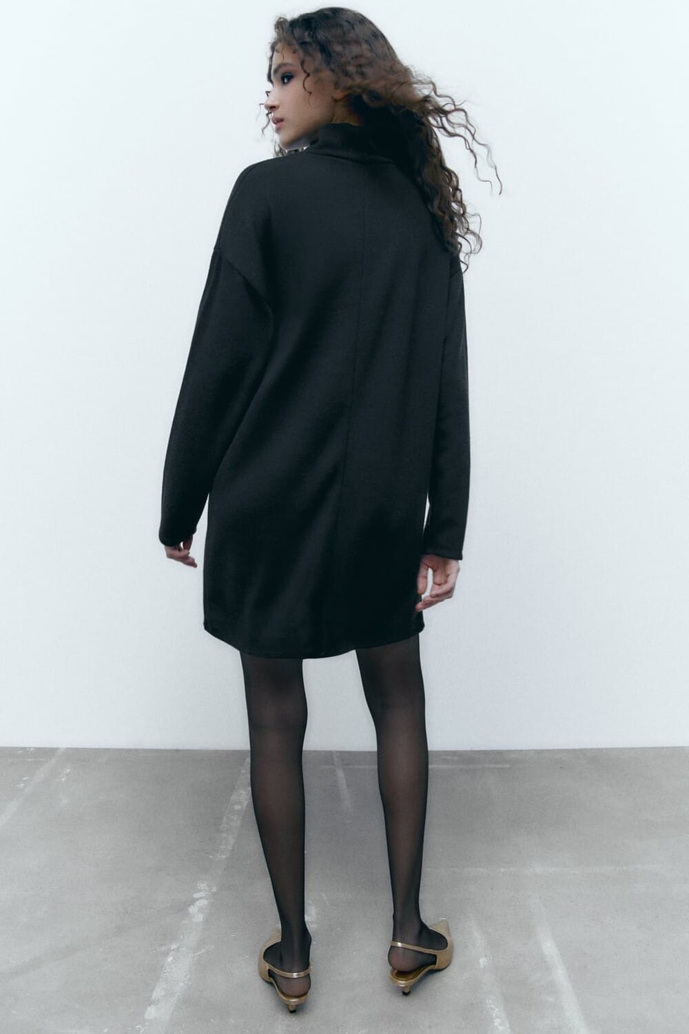 zara short soft dress Zara ZARA Black Short Soft Dress (M) (black) | Pre-Owned